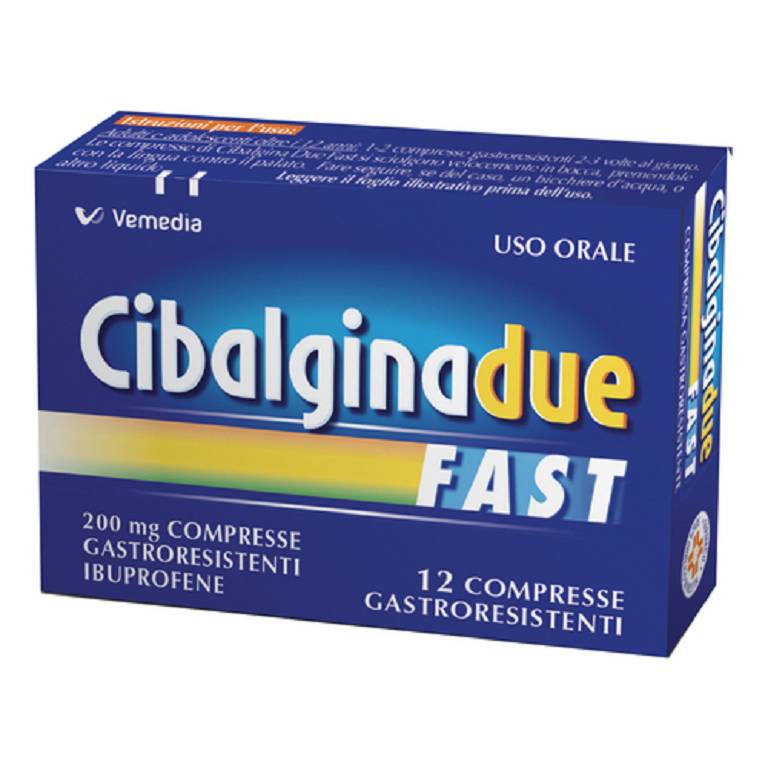 CIBALGINA DUE FAST*12CPR 200MG